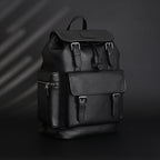 Prada Nylon & Leather Multi-Pocket Backpack – Black
