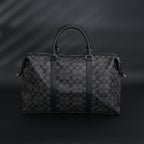 Coach Metropolitan Duffel Bag in Signature Black Canvas