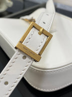 YSL Le 5 A 7 Mini White Bag - 13x20x4cm