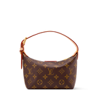 LV Classic Hills Monogram Canvas Handle Shoulder Bag with Simple Adjustable Strap (18.5 x 11 x 6.5) cm